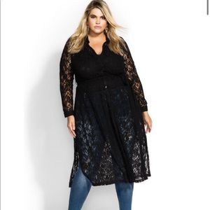 City Chic Lacey Longline Top